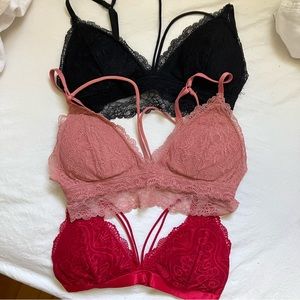 Set of Three Bralletes - Dynamite XS